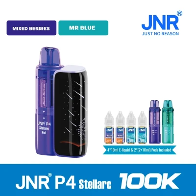 Mixed Berries+Mr Blue | JNR Vape P4 Stellarc 100K Puffs Kit - Refillable & Replaceable Pod Vape